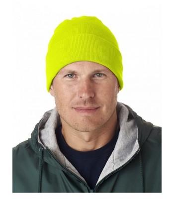 UltraClub Knit Beanie with Cuff - Safety Yellow - CI117S8LSPZ