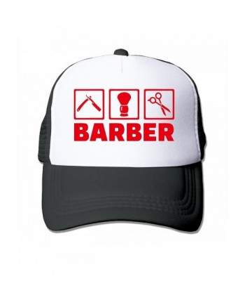 Barber Tool Trucker Hat Mesh Cap Adjustable Snapback Strap - Black - CQ12NDW7O2X