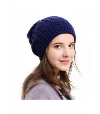 Slouchy Beanie Winter Double Oversized in Women's Skullies & Beanies