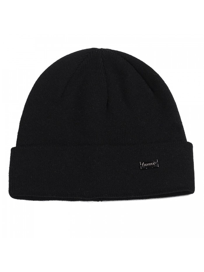 FURTALK Cotton Wool Beanie Hat Watch Cap Women Men Beanie Knit Hat - Black - CN12O6K7FO1