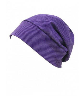 Firsthats Soft Comfy Sleep and Chemo Cap- Hat Liner- Extended - Purple - C4128BU2Y2T