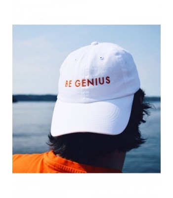 The Genius Brand White Dad in Men's Baseball Caps