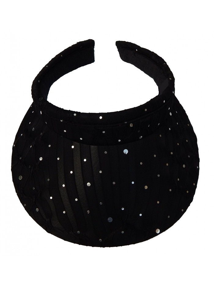 Sparkle Clip-on Visors [style 634] - Black - C211CXTTRPR