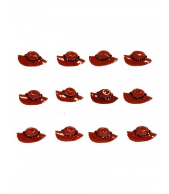 Great Deals! 12 Pck Little Red Hat Rings With Purple Stone Design - C9113ZWUA0V