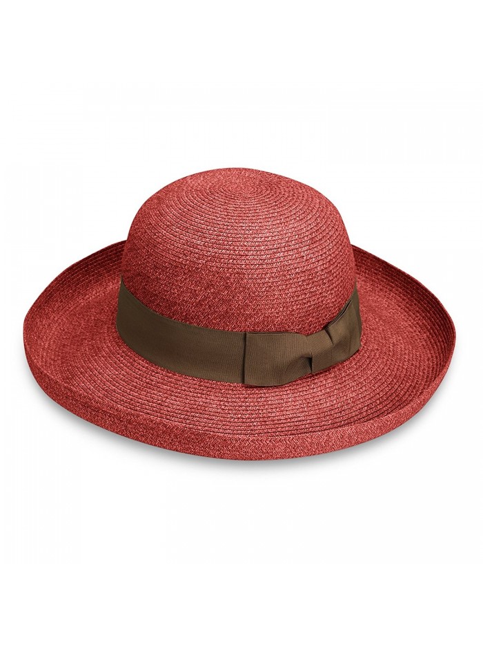 wallaroo Women's Georgia Sun Hat - UPF 50+ - Adjustable Fit - Burnt orange - CU12B74L891