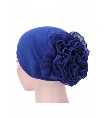 Raylans Women Flower Elastic Turban Beanie Head Wrap Chemo Cap Hat - 3 - CV185R0UUC2