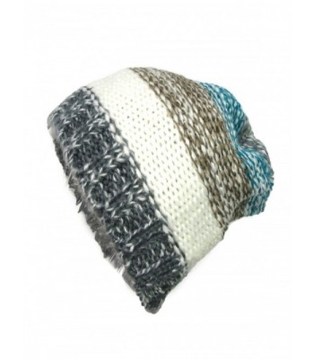 GYSEASON Winter Cap Acrylic Knit Hat Women Warm Striped Skullies Beanies Female - C818549XQ0H