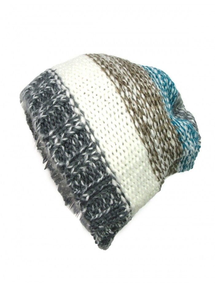 GYSEASON Winter Cap Acrylic Knit Hat Women Warm Striped Skullies Beanies Female - C818549XQ0H