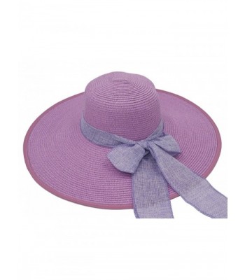 Roffatide Womens Foldable Bowknot Floppy in Women's Sun Hats