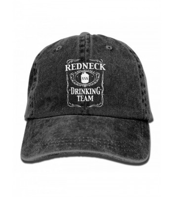 Redneck Drinking Team Unisex Cotton Denim Cowboy Hat Personalized Vintage Cap - Black - C51882AWWDC