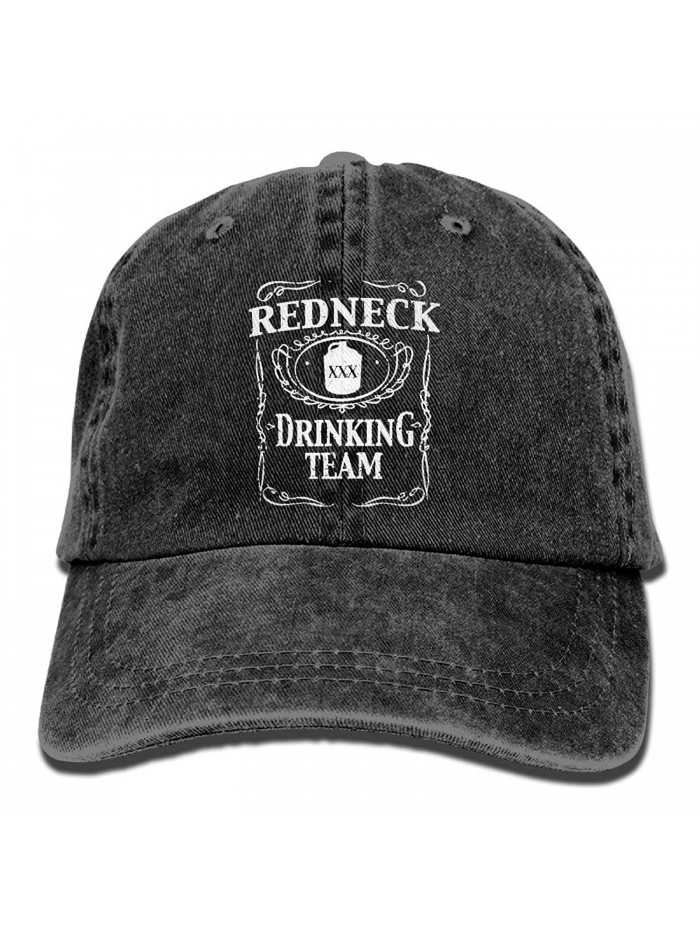 Redneck Drinking Team Unisex Cotton Denim Cowboy Hat Personalized Vintage Cap - Black - C51882AWWDC