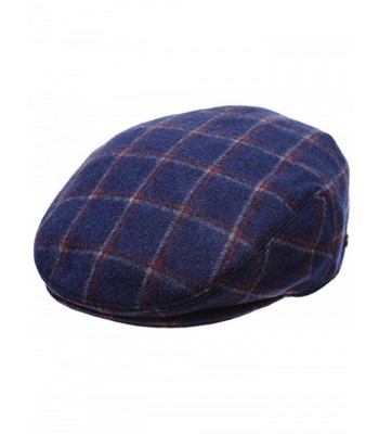 Epoch hats Men's Premium Wool Blend Classic Flat IVY newsboy Collection Hat - 2361-navy - C512N5KANS5