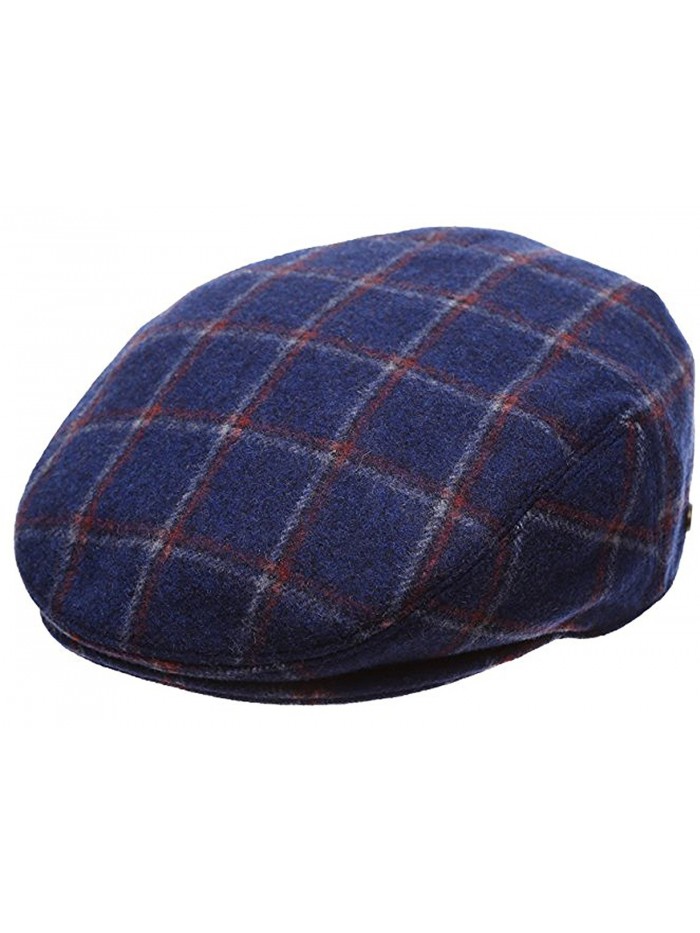 Epoch hats Men's Premium Wool Blend Classic Flat IVY newsboy Collection Hat - 2361-navy - C512N5KANS5