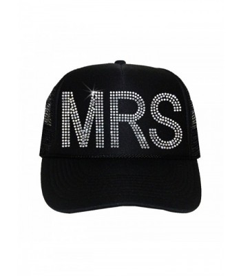 MRS. Rhinestone Bridal Trucker Hat - C217YR70LXS