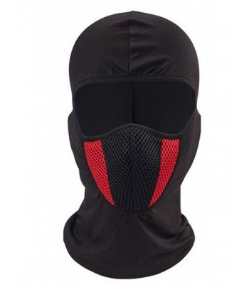ICESNAKE Face Mask-Balaclava Hood Motorcycle Cycling Thermal Outdoors Ski Mask - Red - C0188NKQUXS