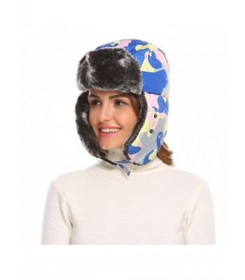 Winter Ushanka Russian Windproof Facemask in Women's Bomber Hats
