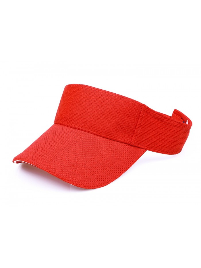 RufNTop Mesh Visor Sport Headband Athletic Sportswear Runing & Outdoor Activities for Unisex Cap - Red - CE18585ZY45