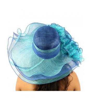 Summer Ruffle Floral Kentucky Hat in Women's Sun Hats