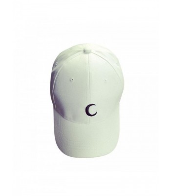 Hat-UPLOTER Embroidery Cotton Baseball Cap Boys Girls Snapback Hip Hop Flat Hat - White - CK12LB1SPHX