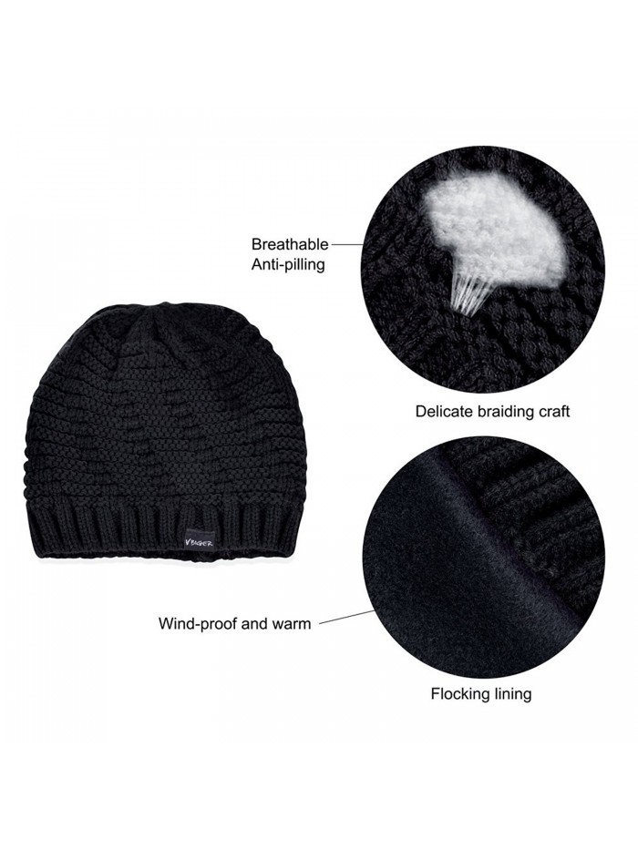 Beanie Hat Knit Hat Winter Skull Wool Hat Windproof For Men & Women ...