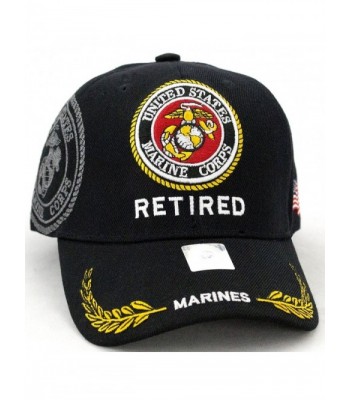 United States Marine Corps Retired Black Baseball Cap - CJ128T2G1U5