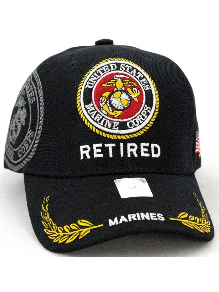 United States Marine Corps Retired Black Baseball Cap - CJ128T2G1U5