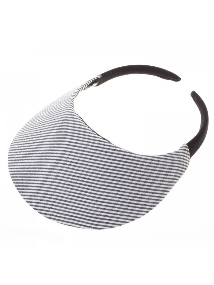 Stripe Black & White Visor - CO12E3BEEPP