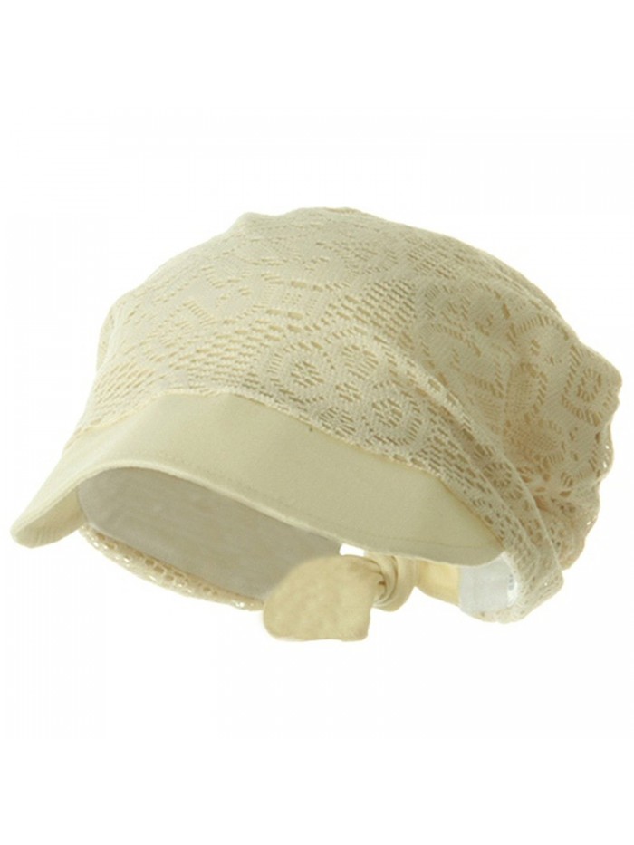 Ladies Jacquard Mesh Hat - Natural - CS114F2SSUP