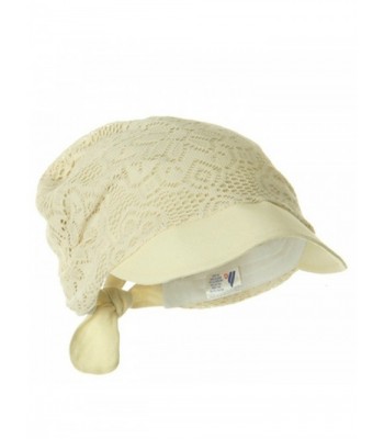 Ladies Jacquard Mesh Hat Natural in Women's Sun Hats