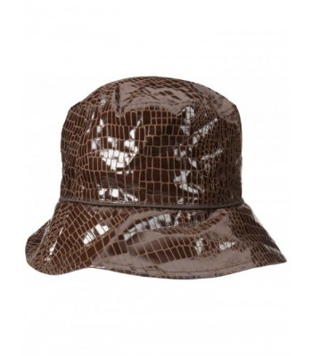 Nine West Women's Reversible Bucket Rain Hat - Brown - CD12F8E43UH