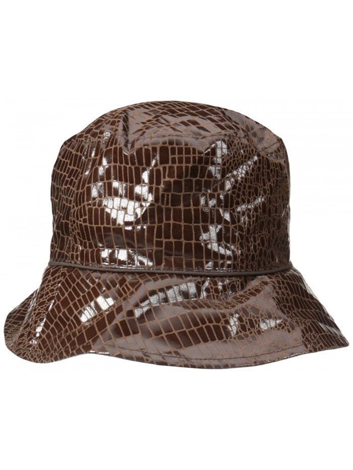 Nine West Women's Reversible Bucket Rain Hat - Brown - CD12F8E43UH