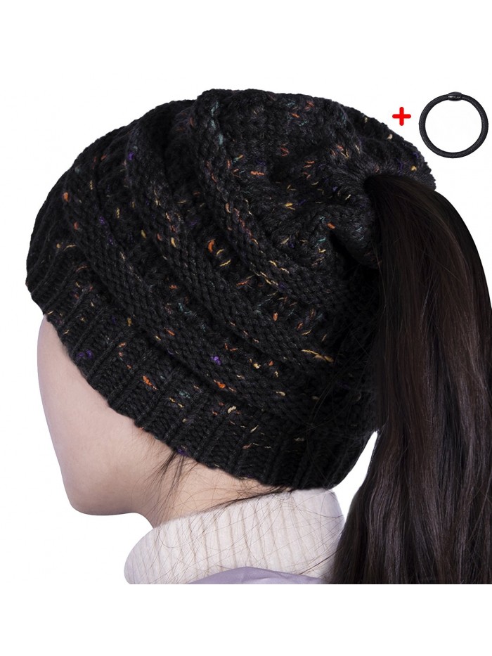 Sierry Confetti Stretch Ponytail Pattern - A-confetti Black - C31889H5TAK Sierry Confetti Stretch Ponytail Pattern - A-confetti Black - C31889H5TAK