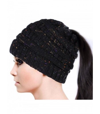 Sierry Confetti Stretch Ponytail Pattern in Women's Skullies & Beanies