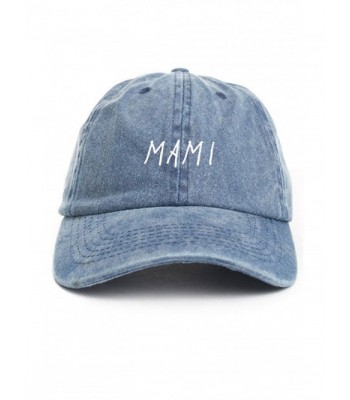 Mami Unstructured Dad Hat Cap - Denim - CN12O2P43VE