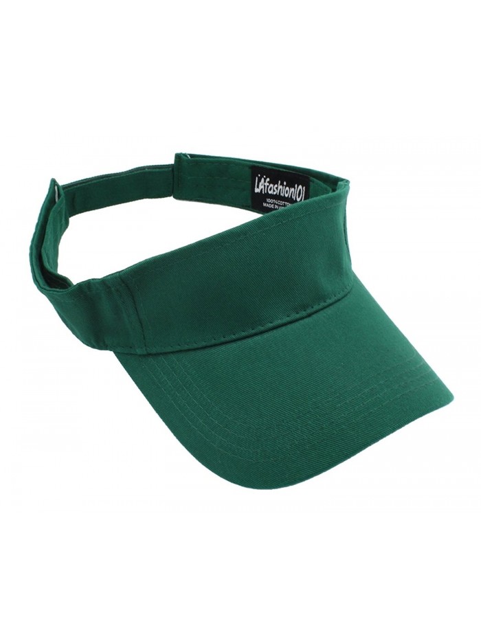 LAfashion101 Unisex Visor Lightweight Comfortable - Dark Green - CT12OBFJAND