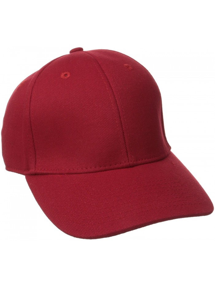 Red Kap Men's Cotton Ball Cap - Red - C411OXNSPYP