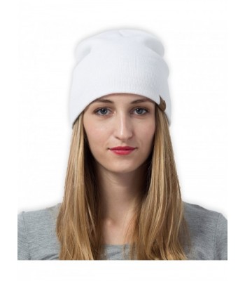 Daily Knit Beanie Tough Headwear - White - CU12MJ3WX2P