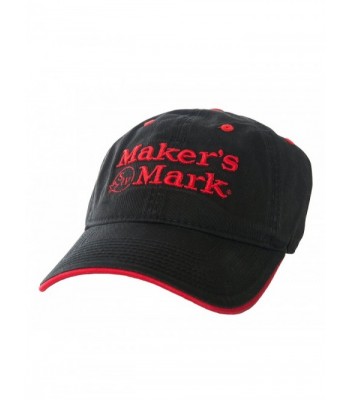 Maker's Mark SIV Embroidered Black Hat with Red Logo - C411U5AAMM1