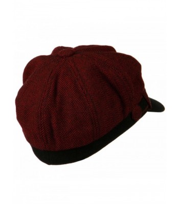 Wool Blend Herringbone Newsboy Cap in Women's Newsboy Caps