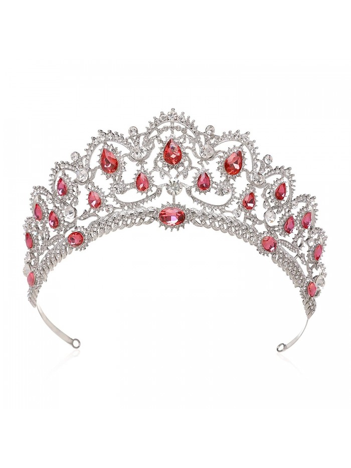 Vintage Crystal Crown for Women Rhinestone Queen Tiara Wedding Hair ...