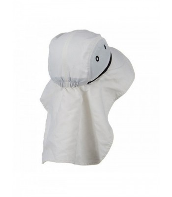 Womens Wide Brim Sun Flap Hat Camping Boating White - CH115YJHED5