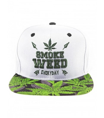 Enimay Adjustable Snapback Embroidered Marijuana