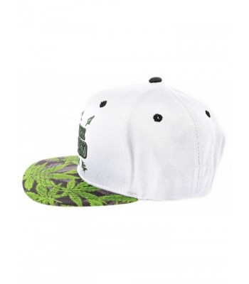 Enimay Adjustable Snapback Embroidered Marijuana in Men's Baseball Caps