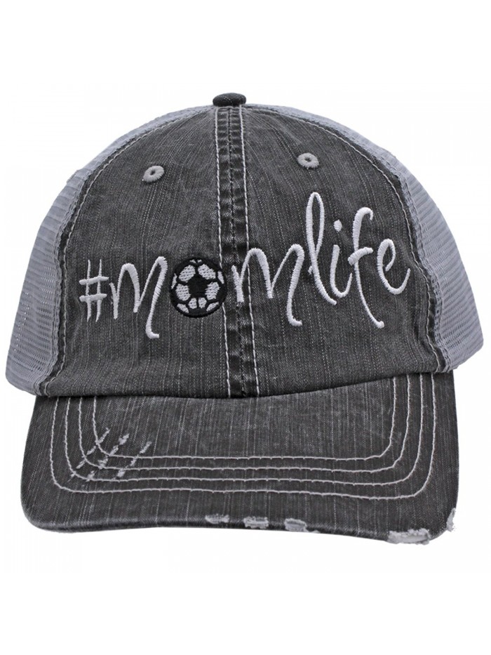 Soccer Momlife Women Embroidered Trucker Style Cap Hat Rocks any Outfit - CN1822O750O