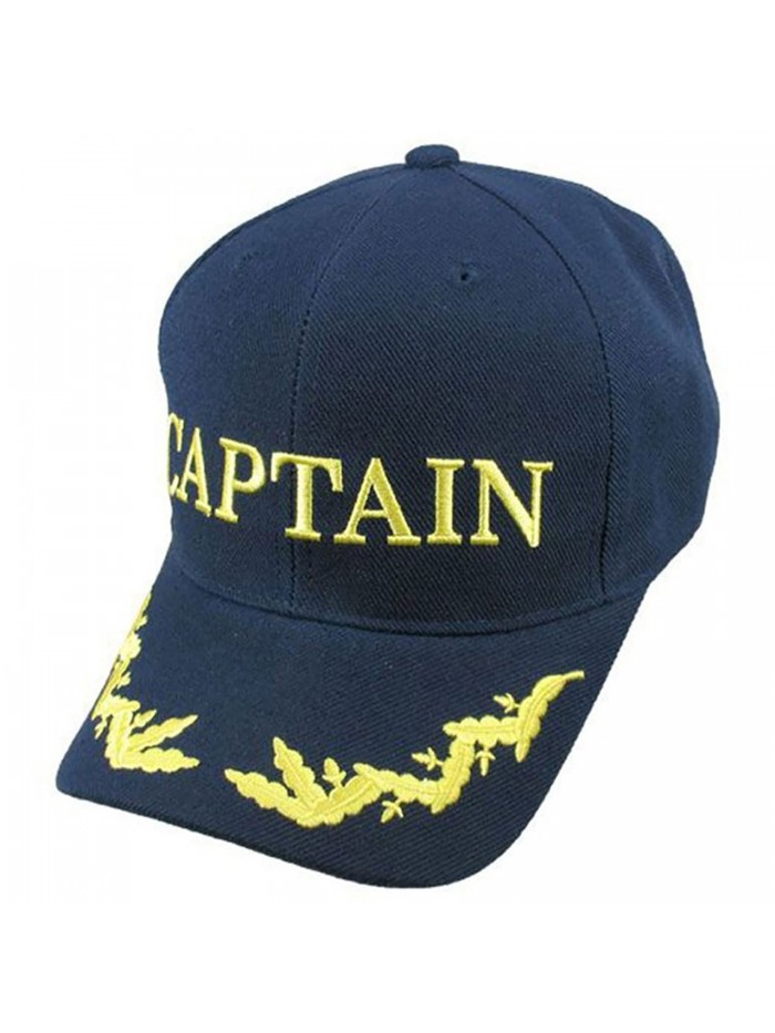 Captain Baseball Cap - Navy Blue - C011LMG1ITZ