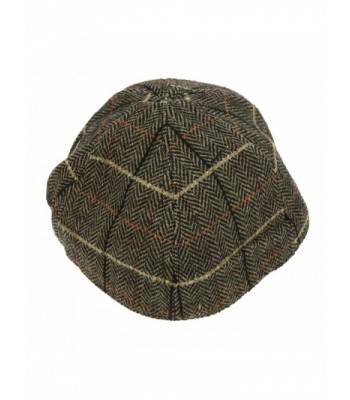 Winter Herringbone Cabbie Hat Charcoal in Men's Newsboy Caps