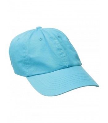 CO. Men's Washed Twill Cap With Precurve Brim - Turquoise - CL128K25VYB