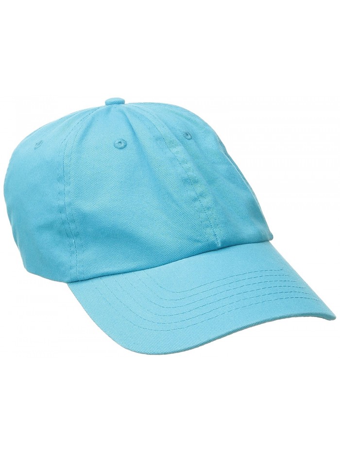 Dorfman Pacific CO. Men's Washed Twill Cap With Precurve Brim - Turquoise - CL128K25VYB