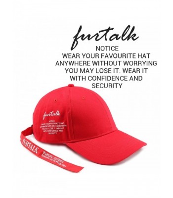 FURTALK Embroidery Caution Baseball Adjustable