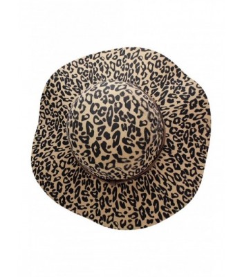 Luxury Divas Beige Leopard Floppy in Women's Sun Hats